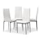 Baxton Studio Matiese Modern White Faux Leather Upholstered Dining Chair, PK4 146-8786 - alternate 1
